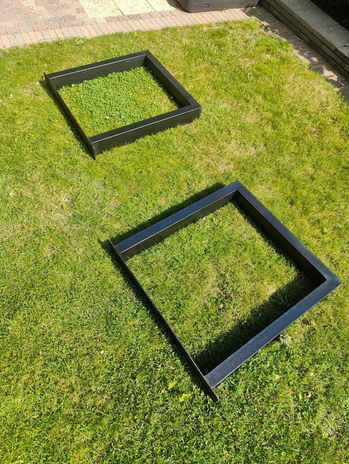 Stalen Tafelpoten Zwart Gepoedercoat - 70x75x10cm, Ophalen, Tafelpoot, Gebruikt, 50 tot 100 cm