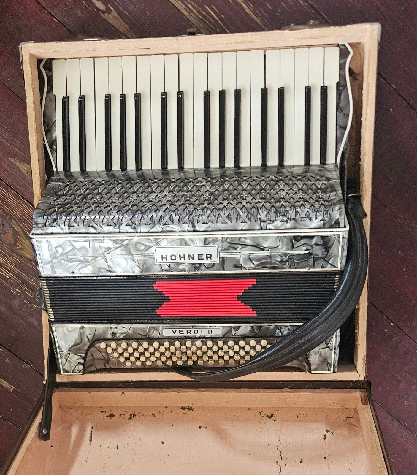 Hohner Verdi  II, Ophalen, Gebruikt, Hohner, Met koffer