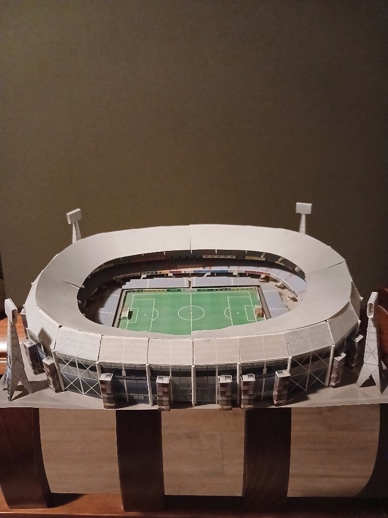 Feyenoord stadion De Kuip miniatuur bouwplaat, Ophalen, Gebruikt, Feyenoord, Overige typen