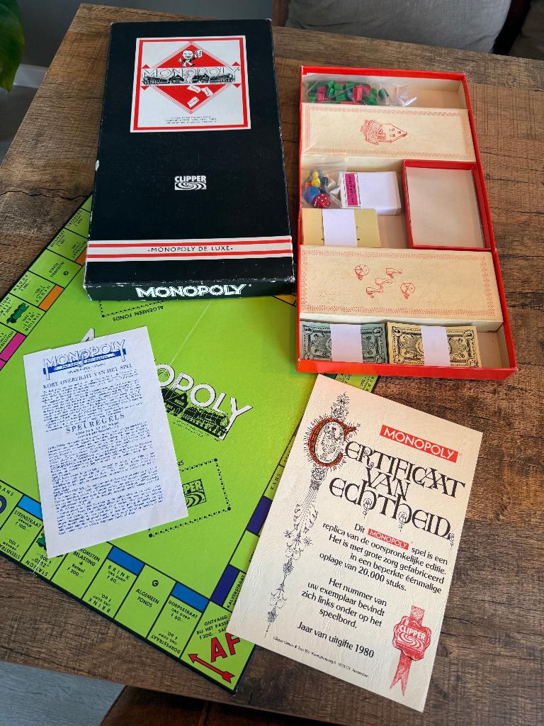 Monopoly (Clipper) 1980, Drie of vier spelers, Ophalen of Verzenden, Gebruikt, Clipper