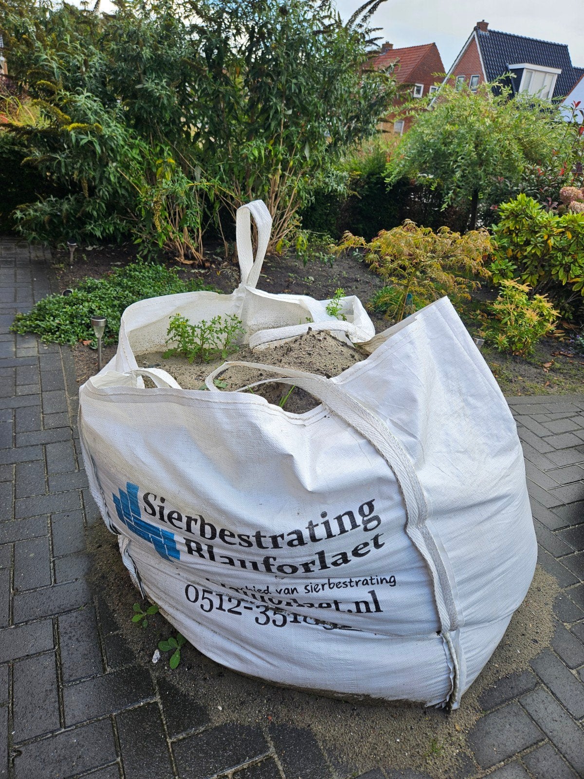 GRATIS Bigbag zand, Tuin en Terras, Ophalen, Gebruikt