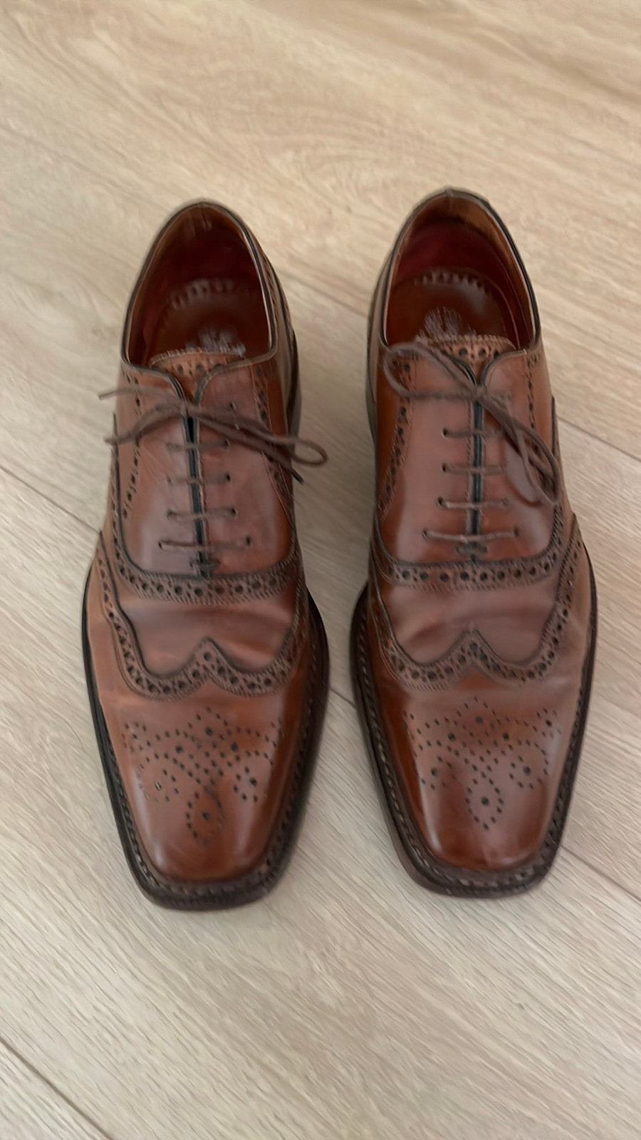 Van Bommel noble blue 8,5 brogues 2x!, Kleding | Heren, Schoenen, Ophalen of Verzenden, Zo goed als nieuw, Blauw