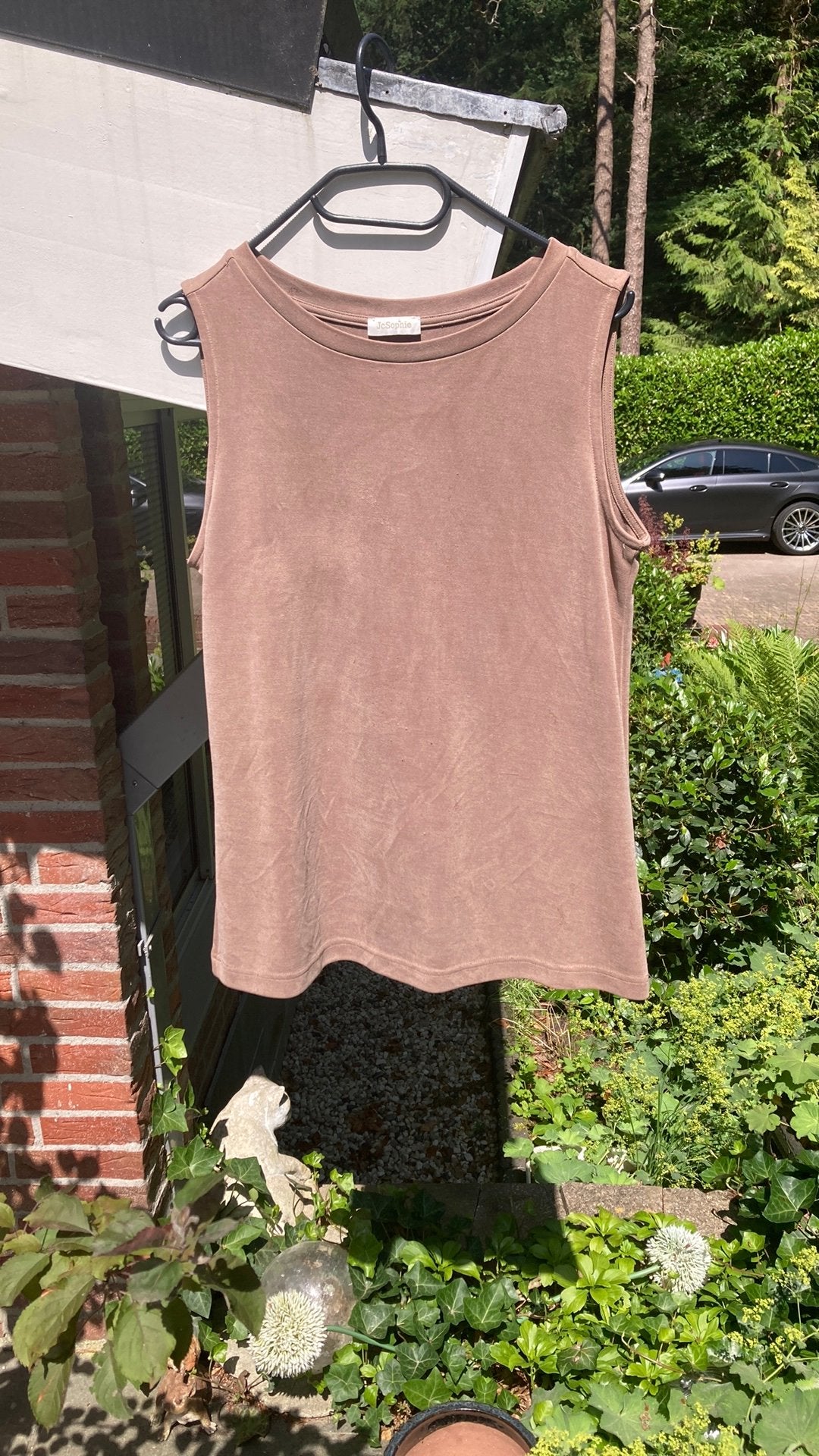 Singlet camel van jc Sophie, Ophalen of Verzenden, Zo goed als nieuw, Bruin, Zonder mouw
