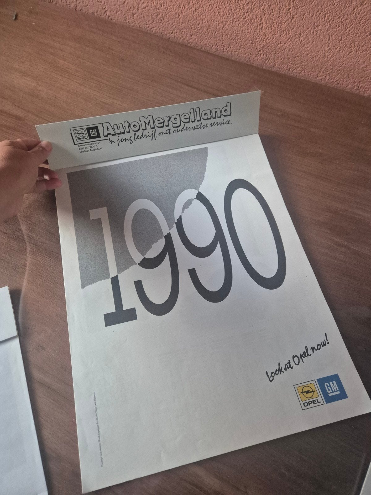 opel kalender 1990 verzamel object zeldzaam, Ophalen of Verzenden