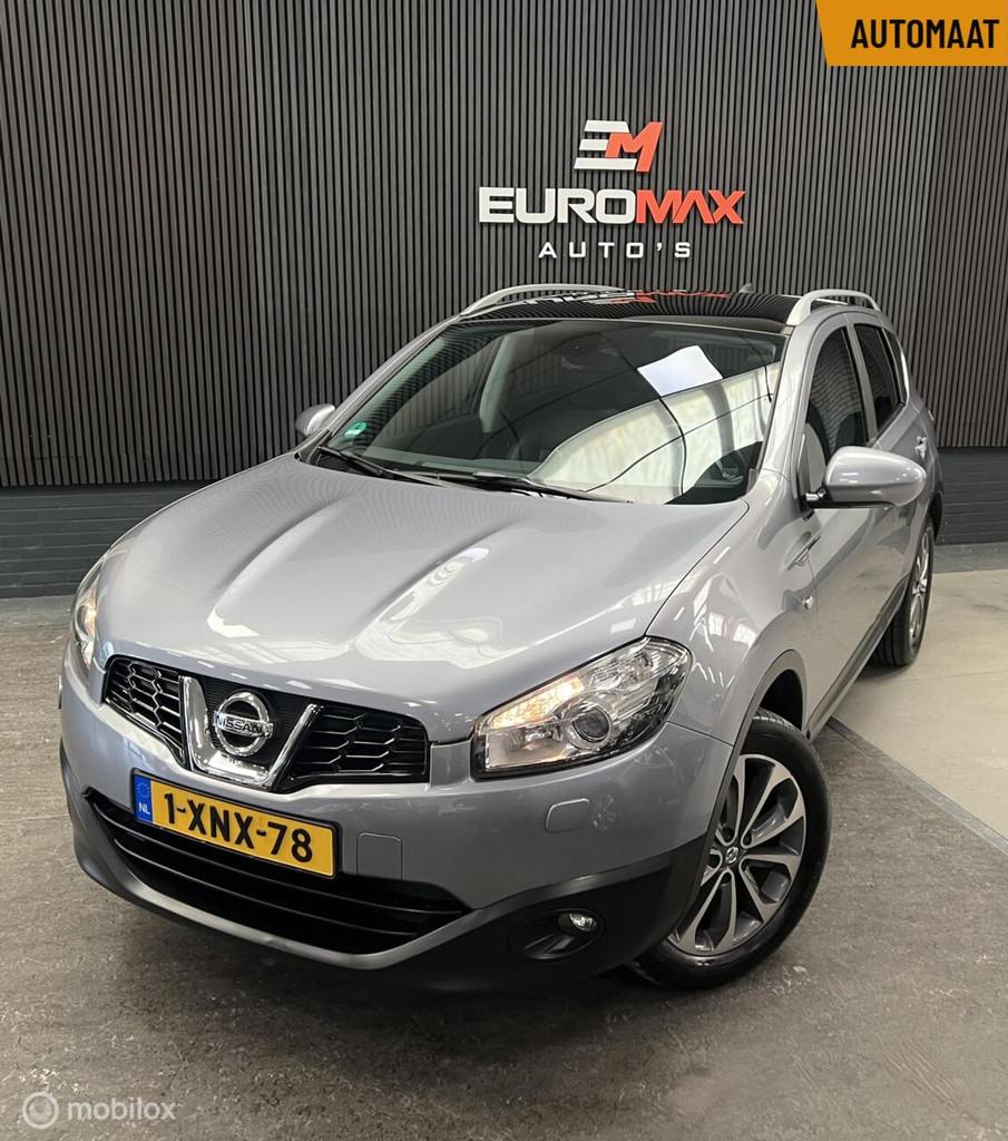 Nissan Qashqai 2.0 Connect Edition 4WD Automaat –Nette Aut, Auto's, Gebruikt, Zwart, Automatische klimaatregeling, Leder