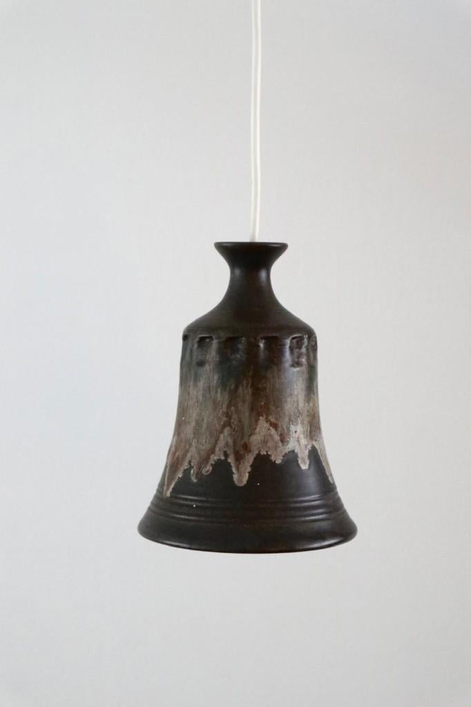 Vintage keramieken hanglamp / west germany retro mid century, Ophalen of Verzenden, Zo goed als nieuw, Overige materialen