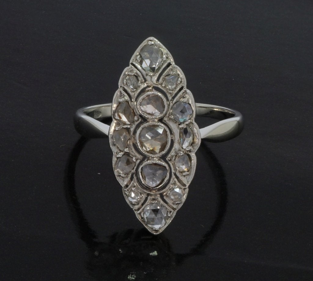 Diamanten exclusieve 14k gouden ring dames briljant prinses, Sieraden, Tassen en Uiterlijk, Ringen, 18 tot 19, Voordeelsieraden