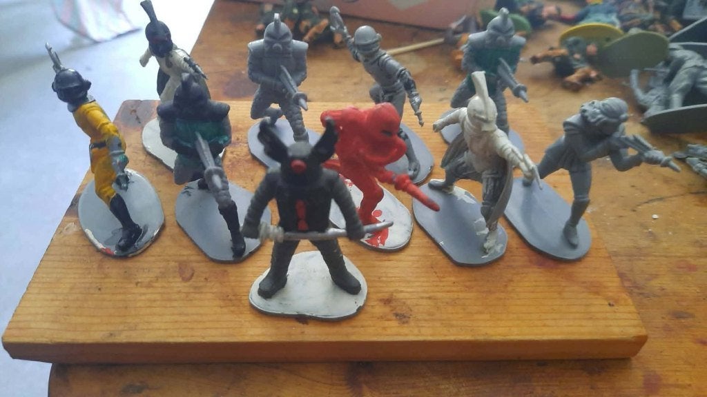 space wariors airfix 1/32, Ophalen of Verzenden, Gebruikt, 1:50 of kleiner, Figuur of Figuren