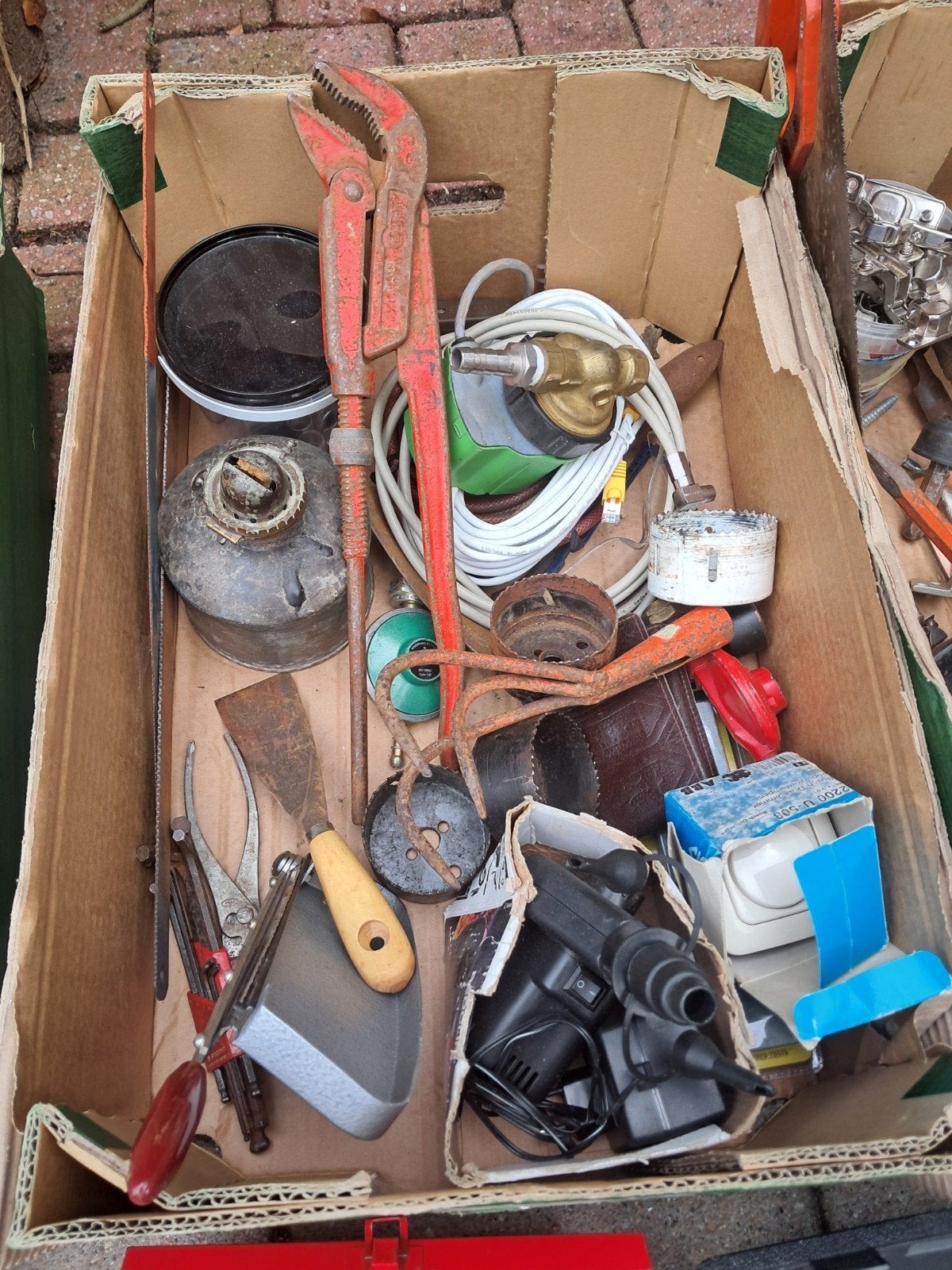 Grote partij gereedschap: handgereedschap en elektrisch, Doe-het-zelf en Verbouw, Gereedschap | Handgereedschap, Ophalen of Verzenden