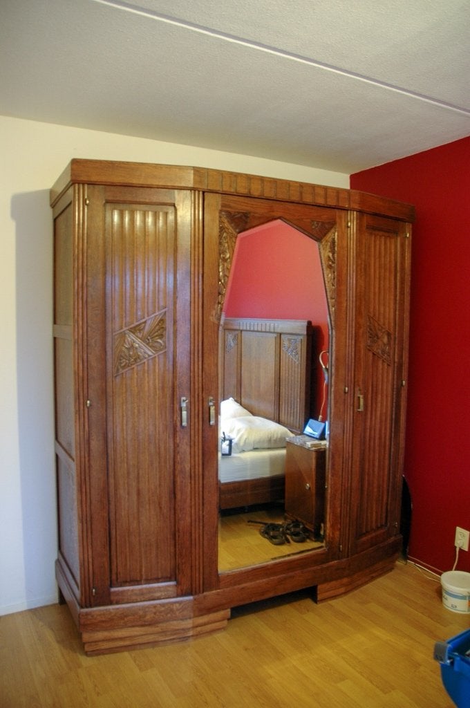 Slaapkamer kast Art Deco, Huis en Inrichting, Kasten | Kledingkasten, Gebruikt, 150 tot 200 cm, 150 tot 200 cm, 25 tot 50 cm