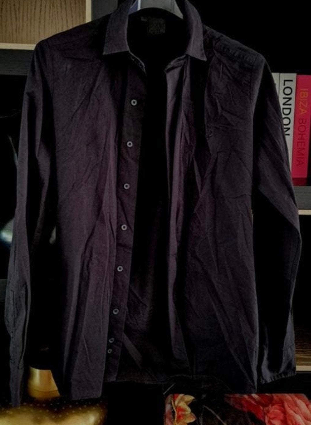 Zumo slimfit overhemd maat M, Zumo, Zwart, Zo goed als nieuw, Halswijdte 39/40 (M)