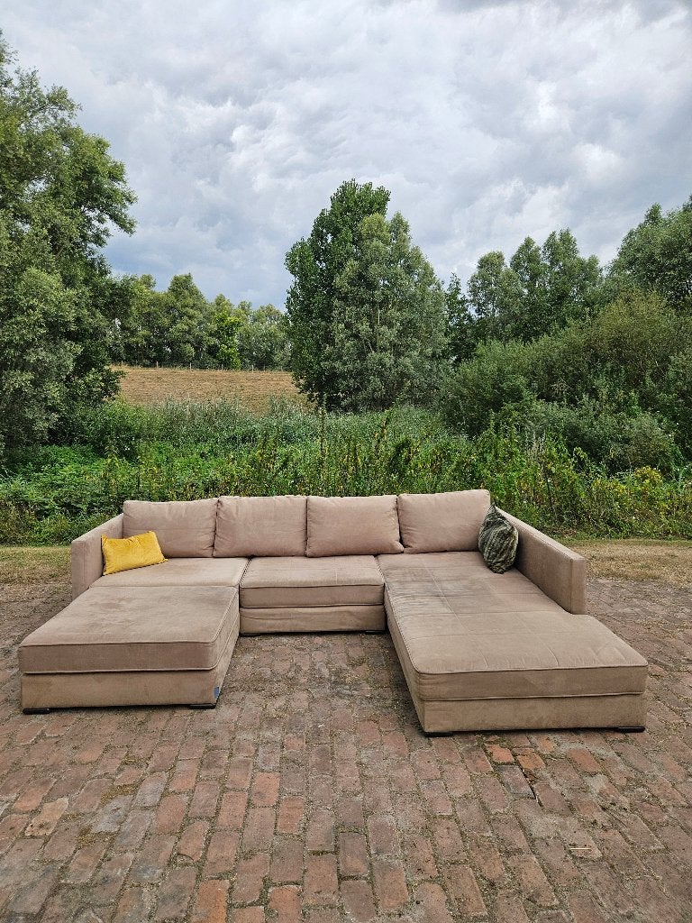 Te koop: bank (Machalke), Ophalen, 250 tot 300 cm, Gebruikt, Hoekbank