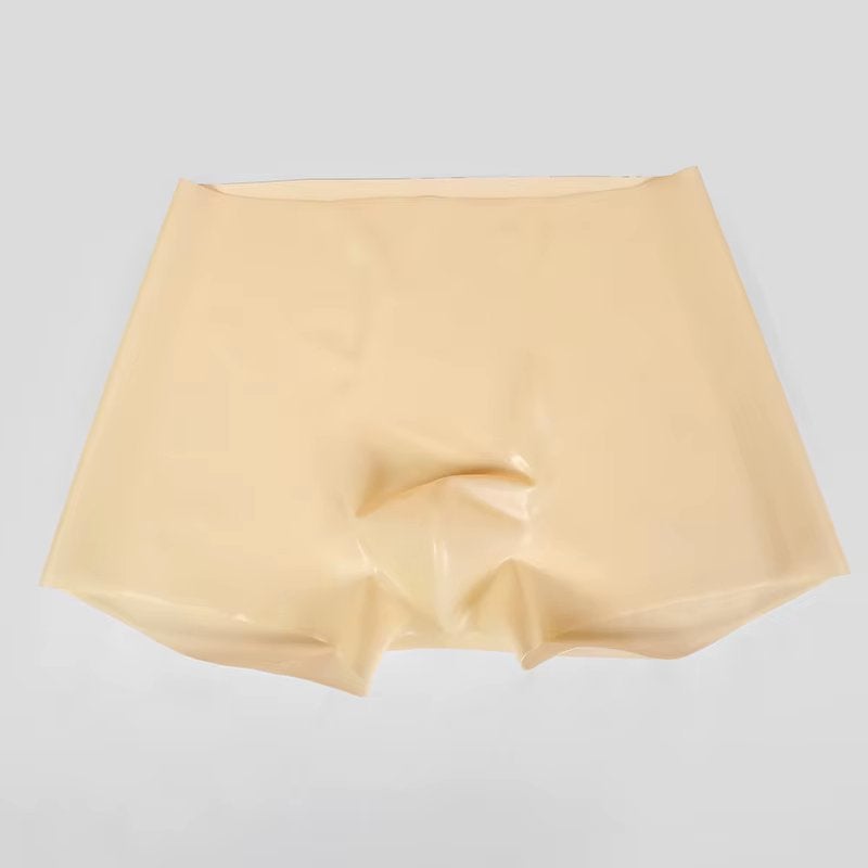 Beige latex heren onderbroek, Verzenden, Beige, Boxer