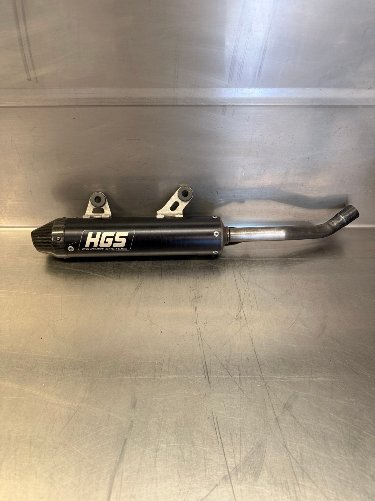 HGS demper zwart met Carbon voor KTM/Husqvarna/Gasgas 125cc, Ophalen of Verzenden, Gebruikt