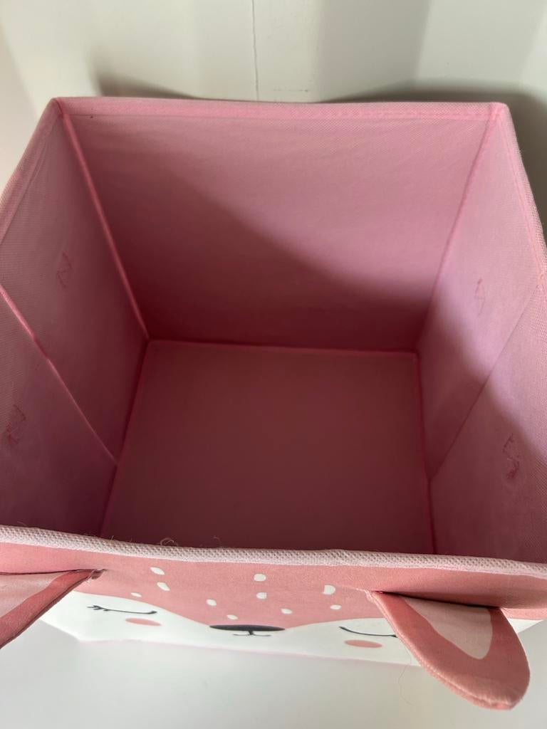 IKEA KALLAX mand roze vos - Opbergbox voor kinder- of babyka, Overige materialen, Minder dan 50 cm, Gebruikt, .