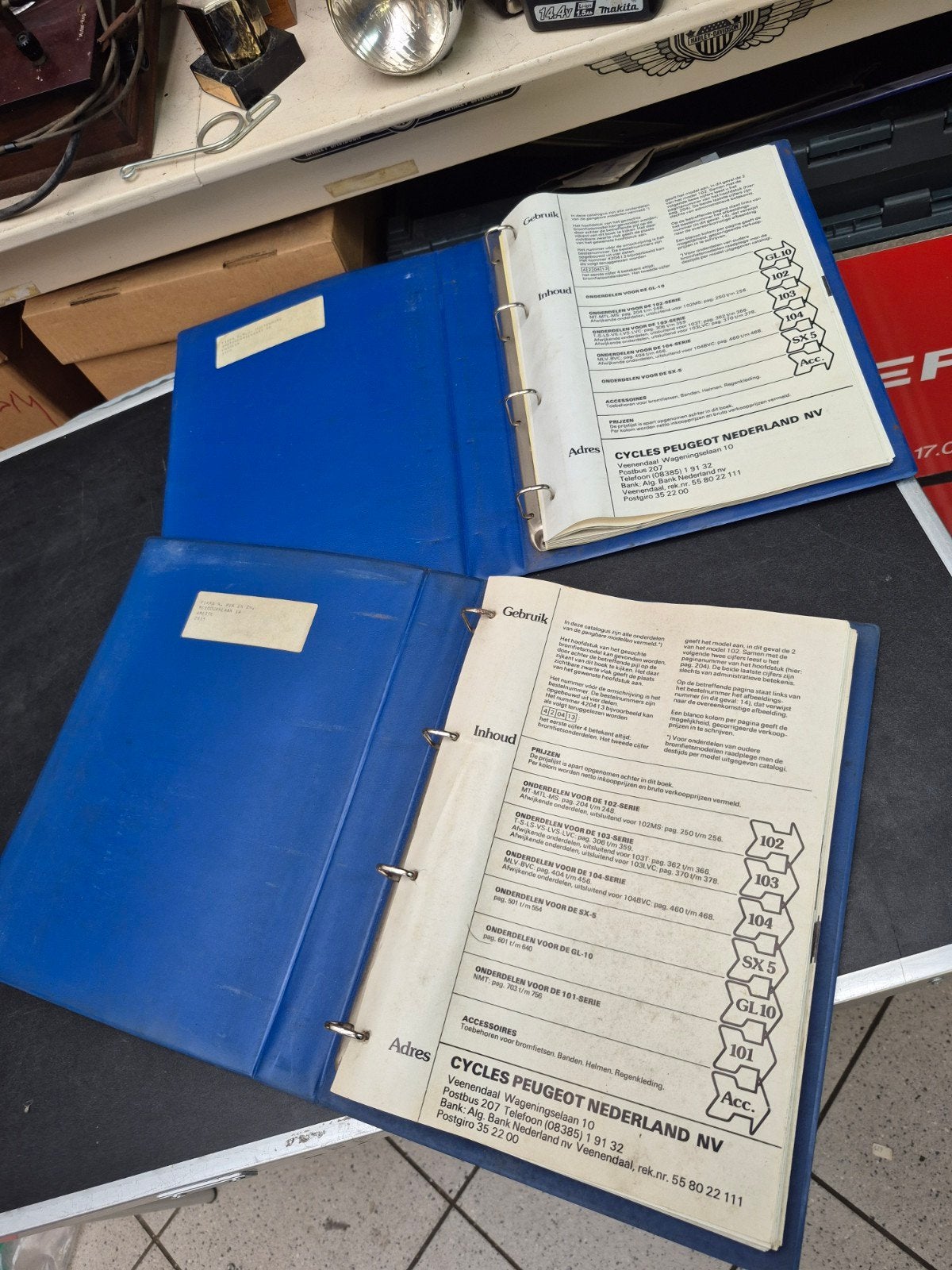 peugeot oa 102 103 104 onderdelen boeken ,dealer, Ophalen of Verzenden