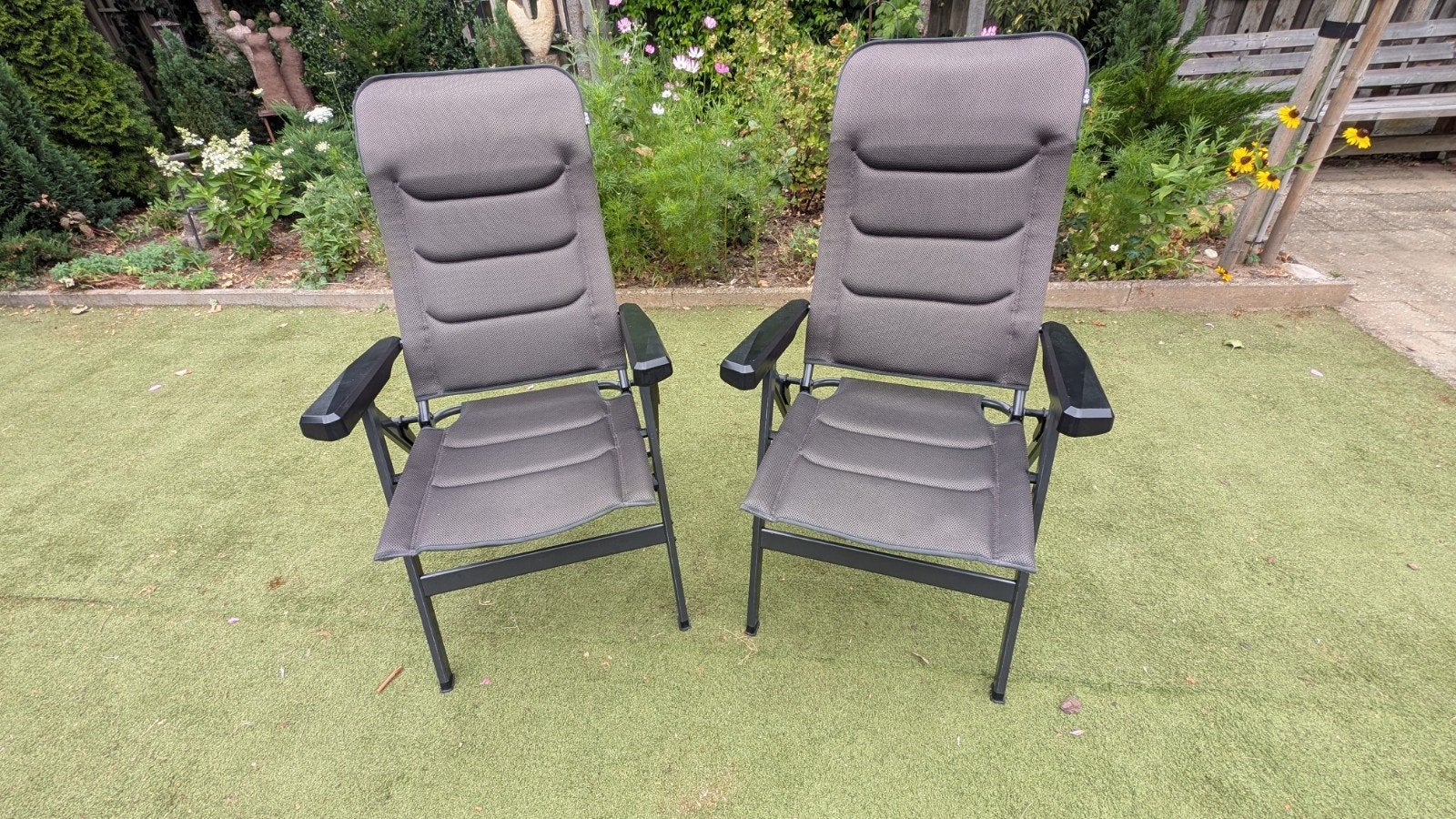 2 comfortabele campingstoelen - ideaal voor buiten, Caravans en Kamperen, Ophalen, Gebruikt, Campingstoel