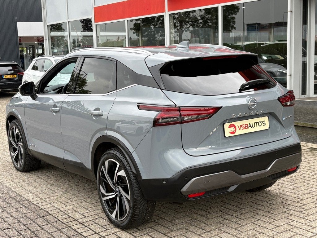 Nissan QASHQAI 1.5 VC-T e-POWER AUT. 190PK TEKNA+ NARDO-GREY, Automaat, 1497 cc, Gebruikt, Huisgarantie
