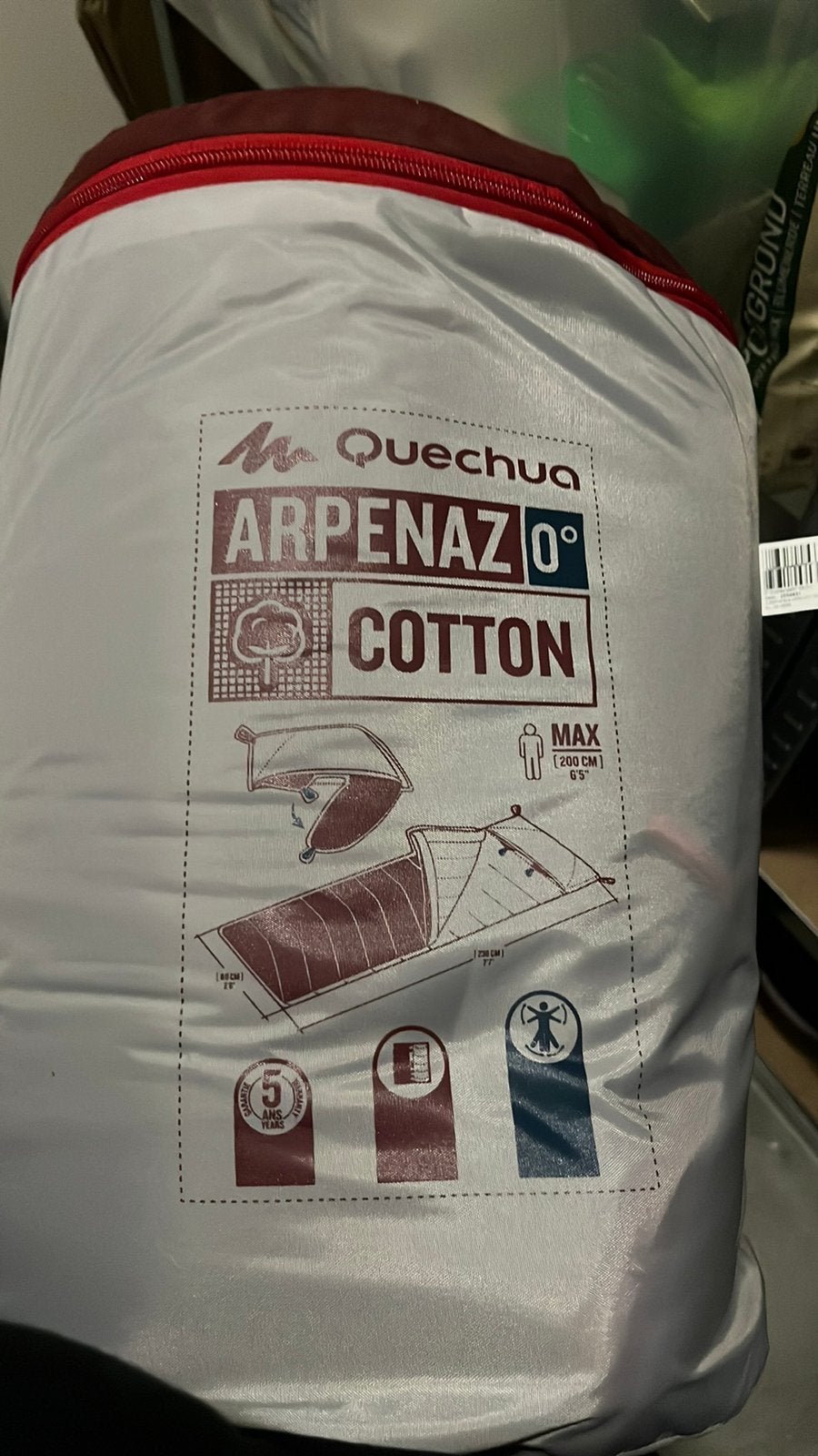 Quechua arpenaz slaapzak tot 0 graden, Ophalen of Verzenden, Nieuw