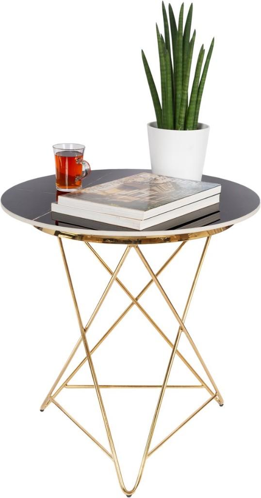 Casamoda Bijzettafel (nr.44), 45 tot 60 cm, Minder dan 55 cm, Rond, Nieuw