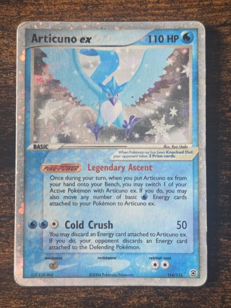Oude pokemonkaart Articuno EX, Hobby en Vrije tijd, Verzamelkaartspellen | Pokémon, Ophalen of Verzenden, Gebruikt, Losse kaart