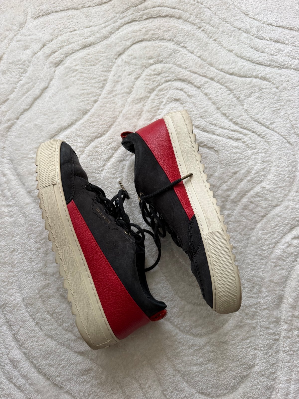 Mason Garments Sneakers Zwart Rood Maat 43, Ophalen of Verzenden, Gedragen, Zwart, Sneakers of Gympen