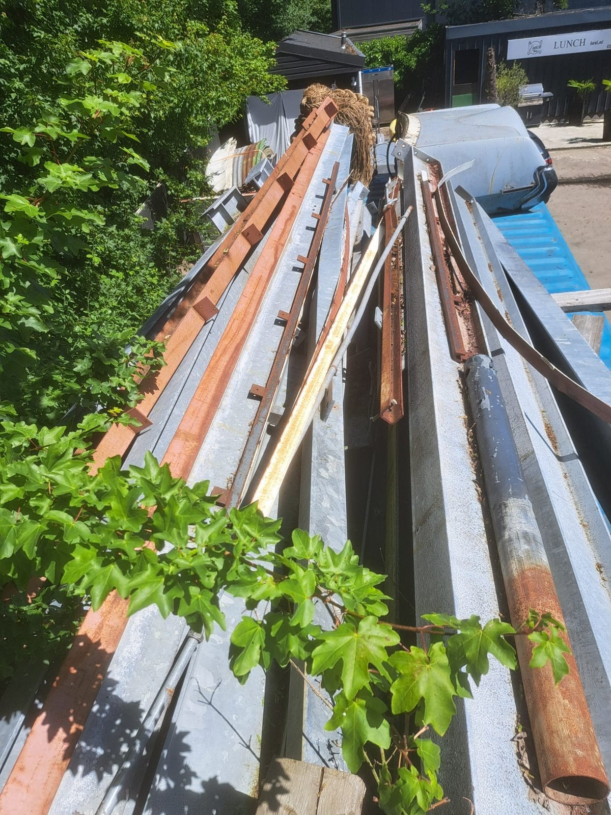 Staal constructie en hoeklijnen gegalvaniseerd, Doe-het-zelf en Verbouw, Ophalen, IJzer