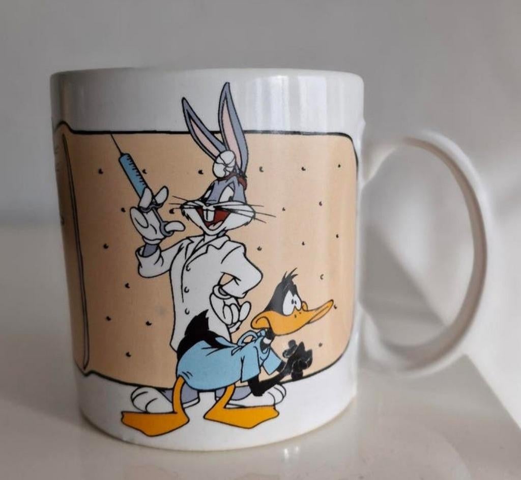 Beker met Looney Tunes figuren, Ophalen of Verzenden, Looney Tunes, Zo goed als nieuw, Gebruiksvoorwerp