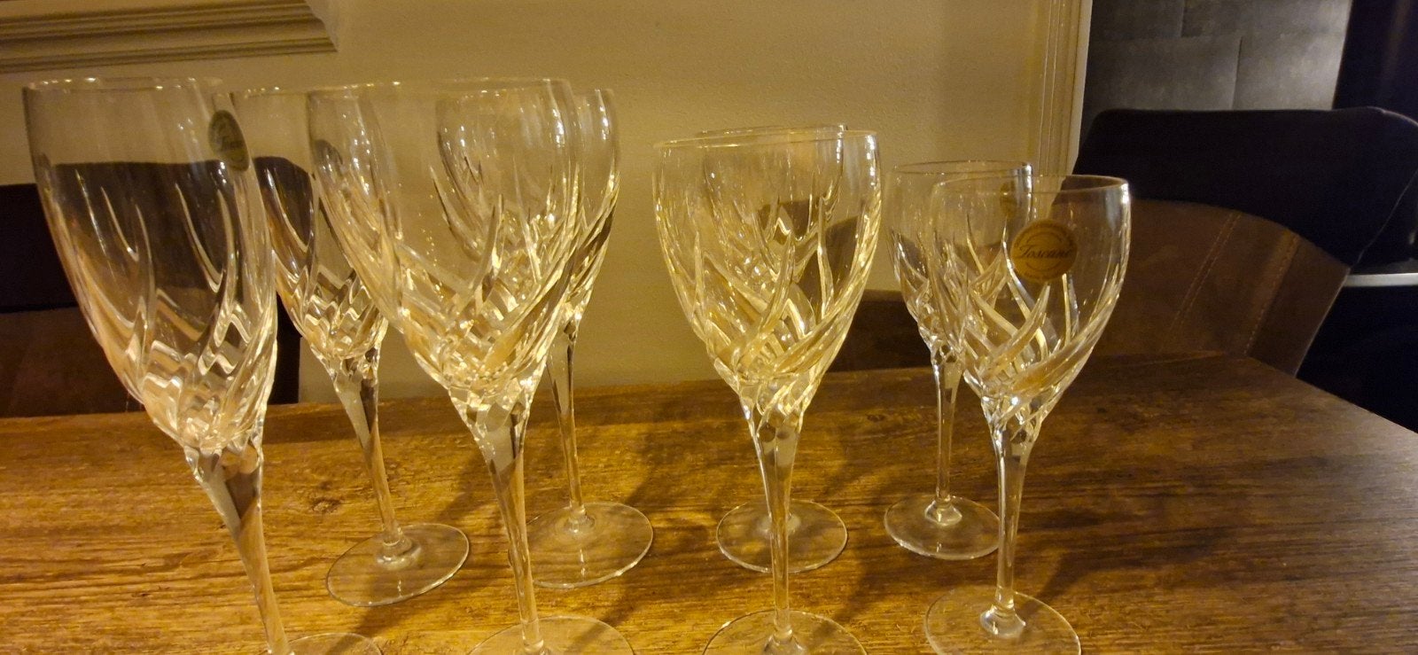 Prachtige kristallen glazen set - Toscane 24% loodkristal, Ophalen