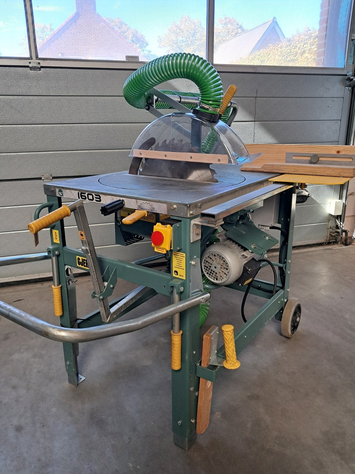 Gjerde 1603 400v bouwzaag zaagmachine, Nieuwstaat, Ophalen, 1200 watt of meer, Afkortzaag, 70 mm of meer