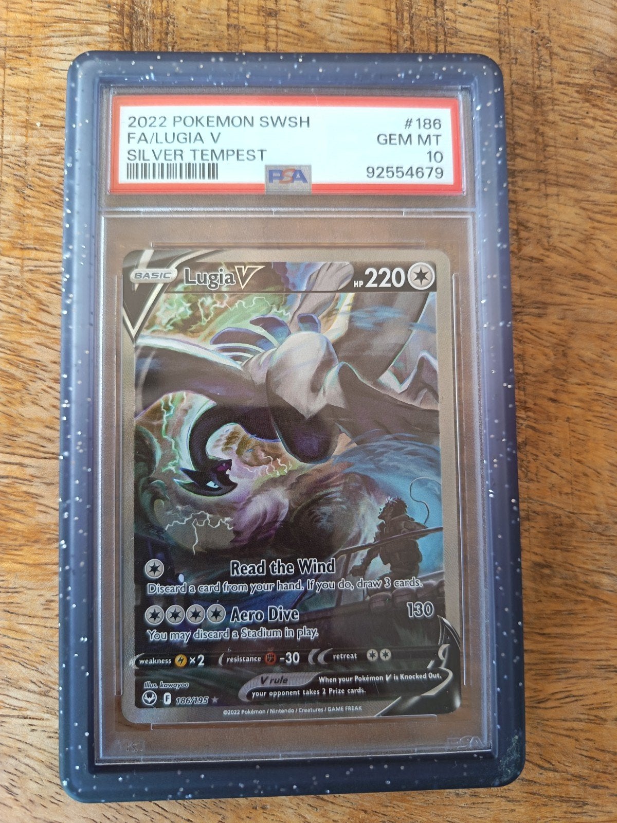 Pokémon Lugia V Silver Tempest PSA 10 #186