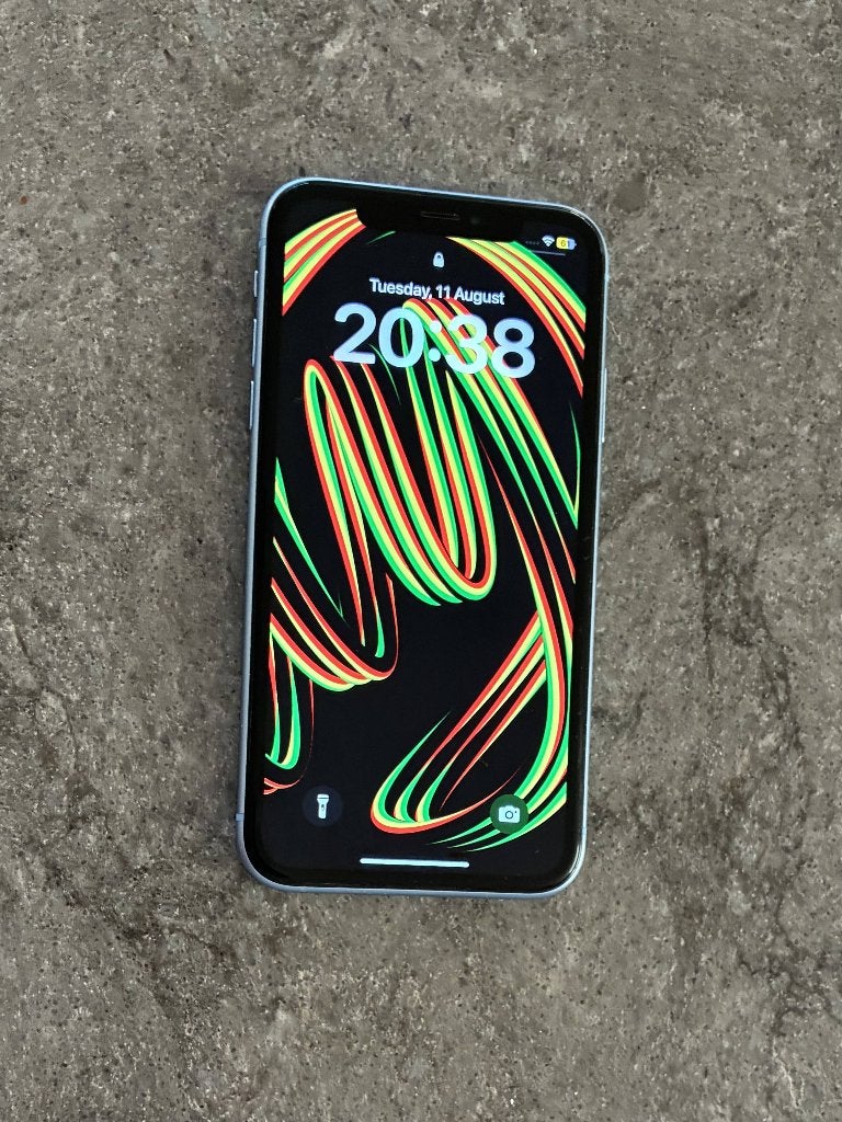 Iphone 10 (Xr) Blauw - 128GB (Apple), Ophalen, 80 %, 128 GB, Blauw