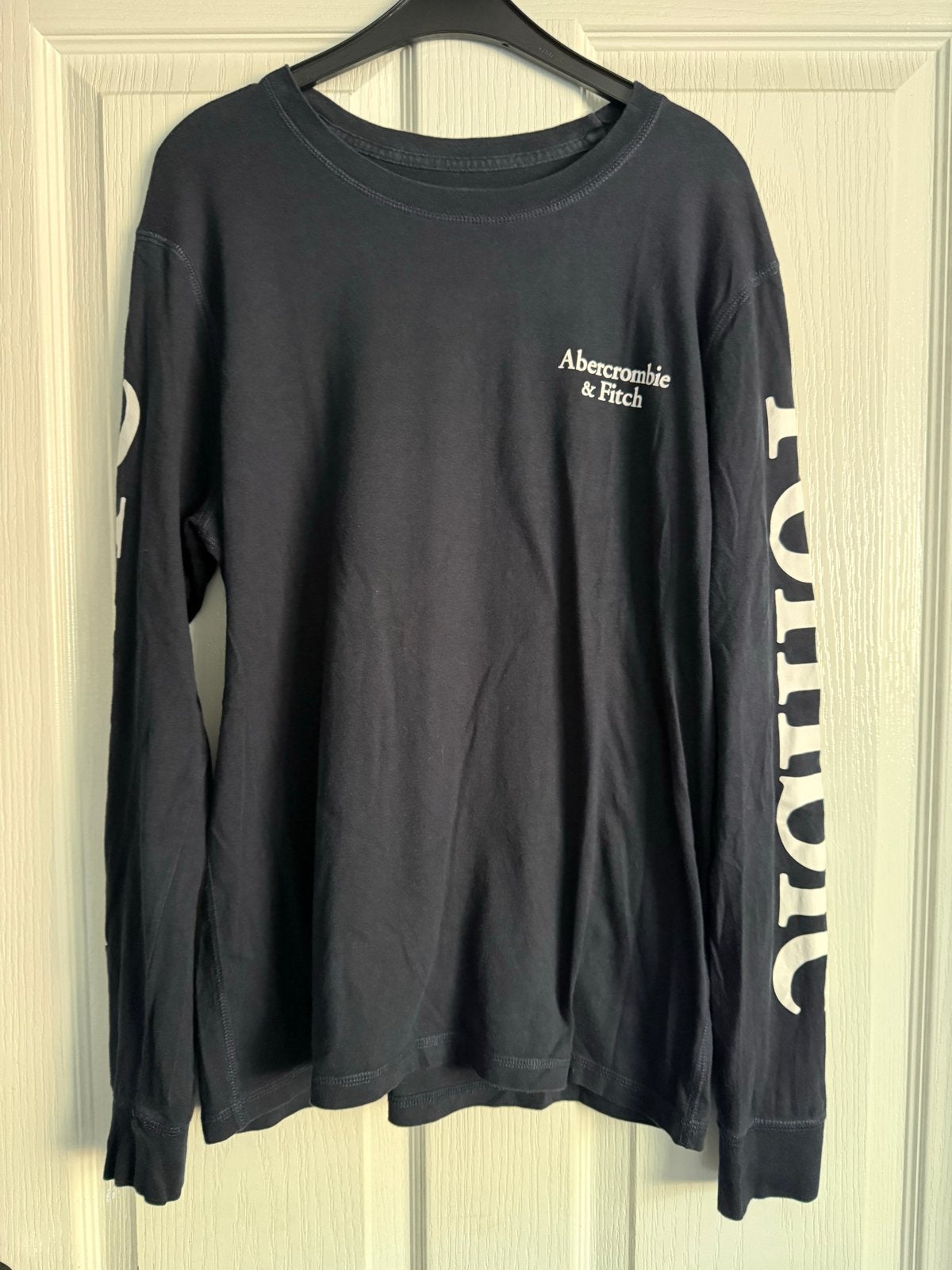 Abercrombie & Fitch Longsleeve T-shirt Maat M, Ophalen of Verzenden, Gedragen, Blauw