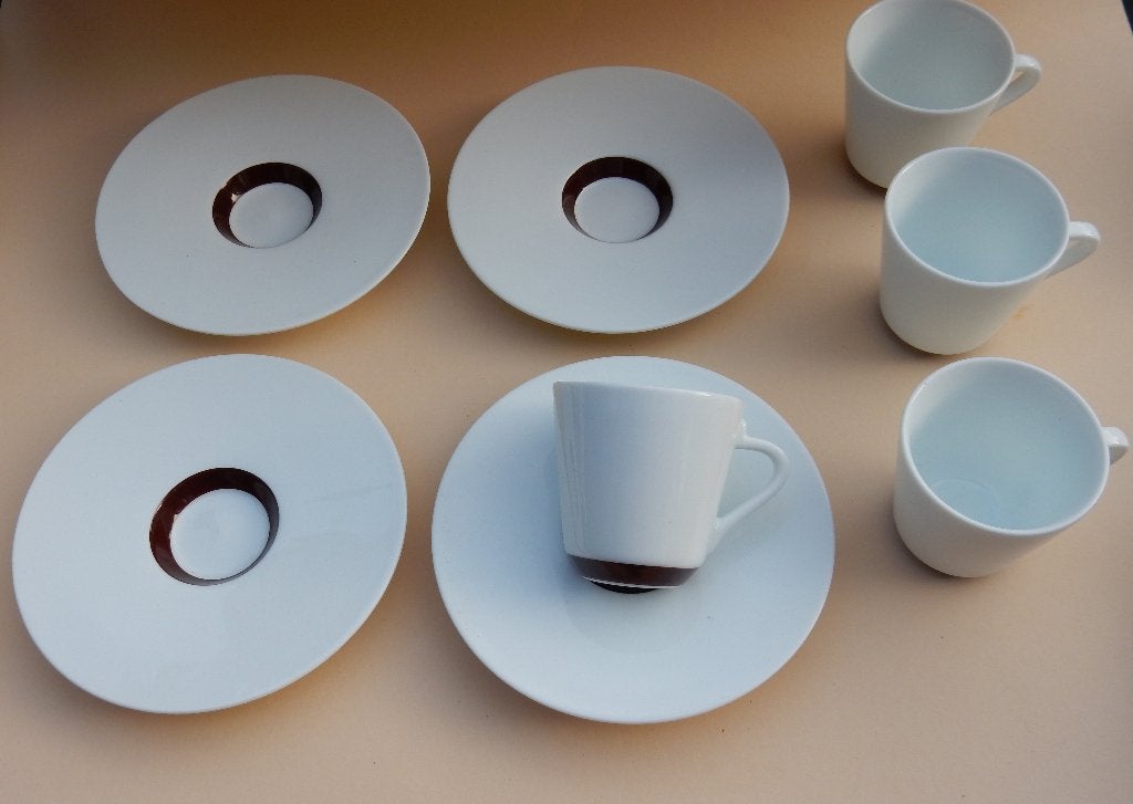 Nespresso Andrée Putman 4 espresso kop en schotels