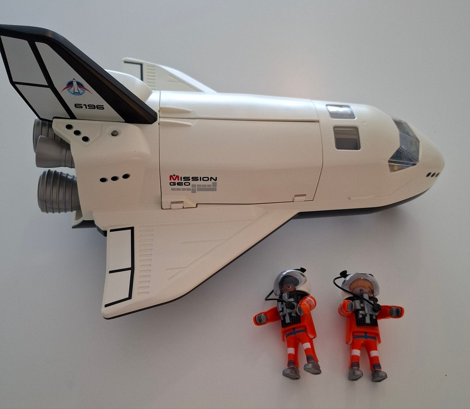 Playmobil Spaceshuttle met bemanning - 6196, Kinderen en Baby's, Speelgoed | Playmobil, Ophalen, Zo goed als nieuw