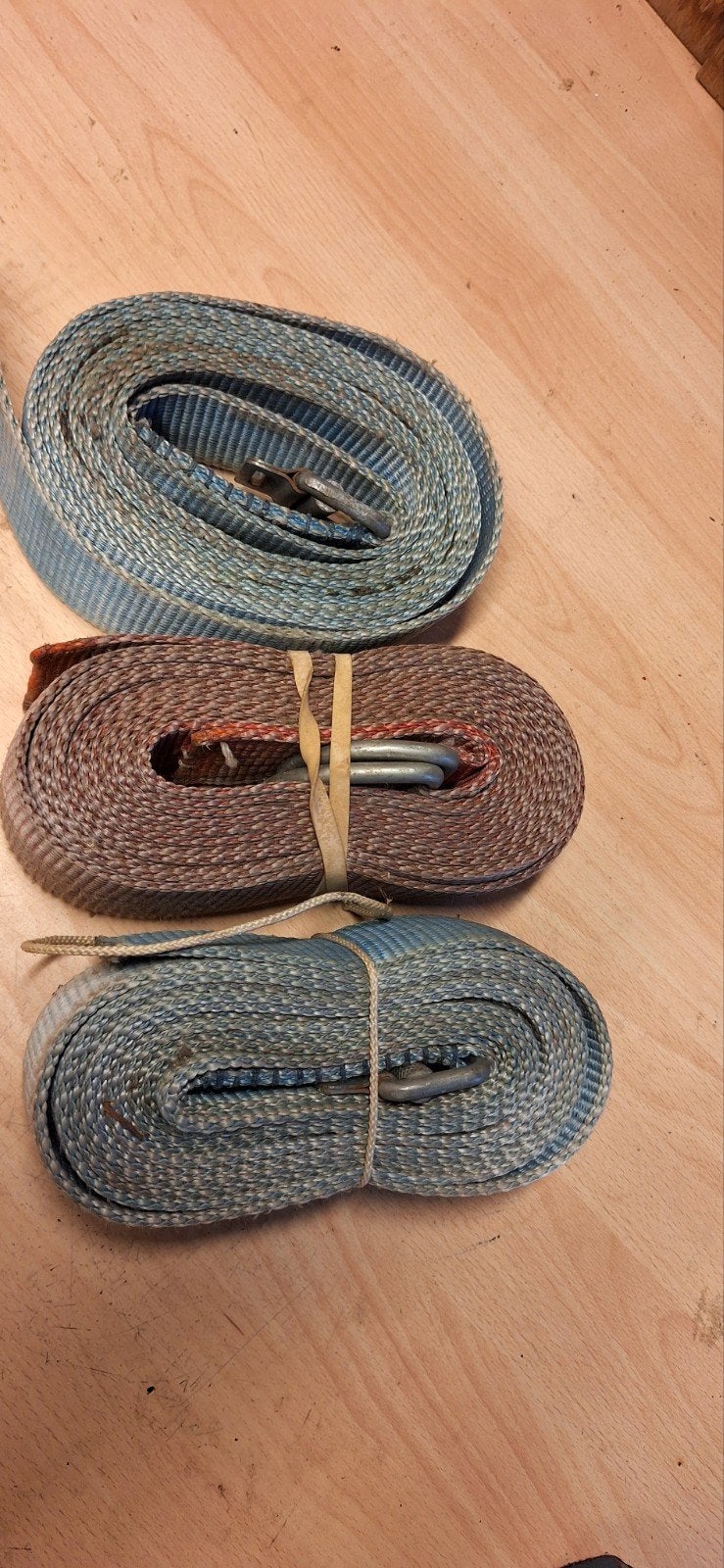 Te koop 3 brede spanbanden, 4mt lang., Ophalen of Verzenden