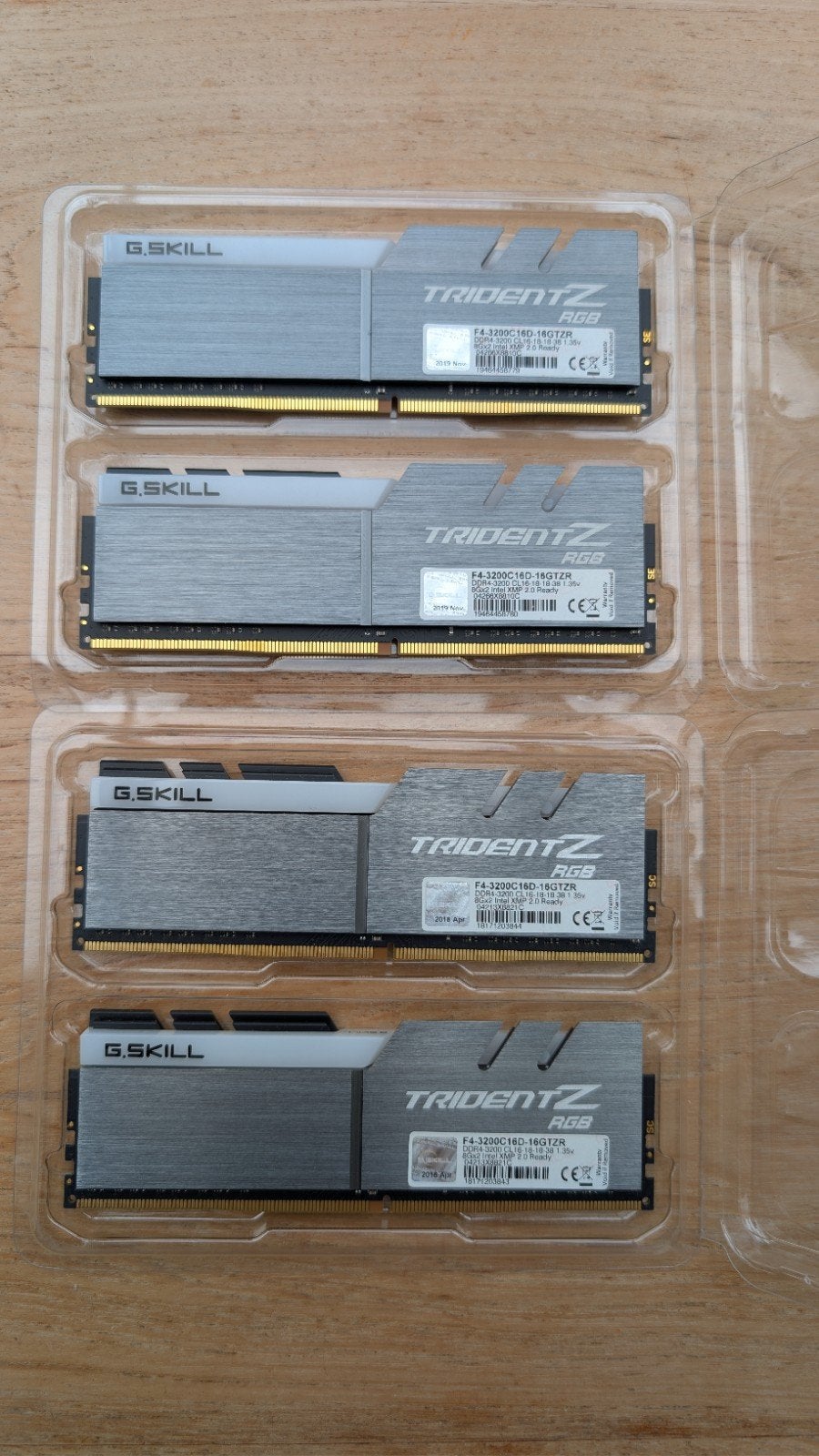 G.Skill TridentZ DDR4 RAM Geheugen 3200MHz CL16, Computers en Software, RAM geheugen, 32 GB, DDR4, Ophalen of Verzenden, Desktop