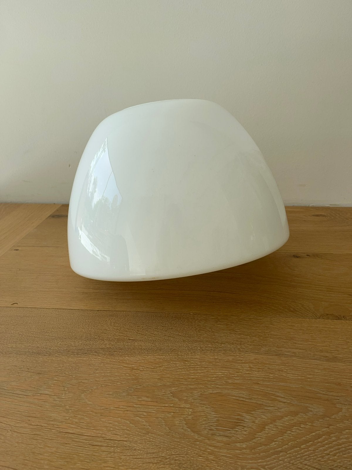 Witte Plafondlamp - jaren 30, Vintage, Ophalen of Verzenden, Wit, Plafondlamp