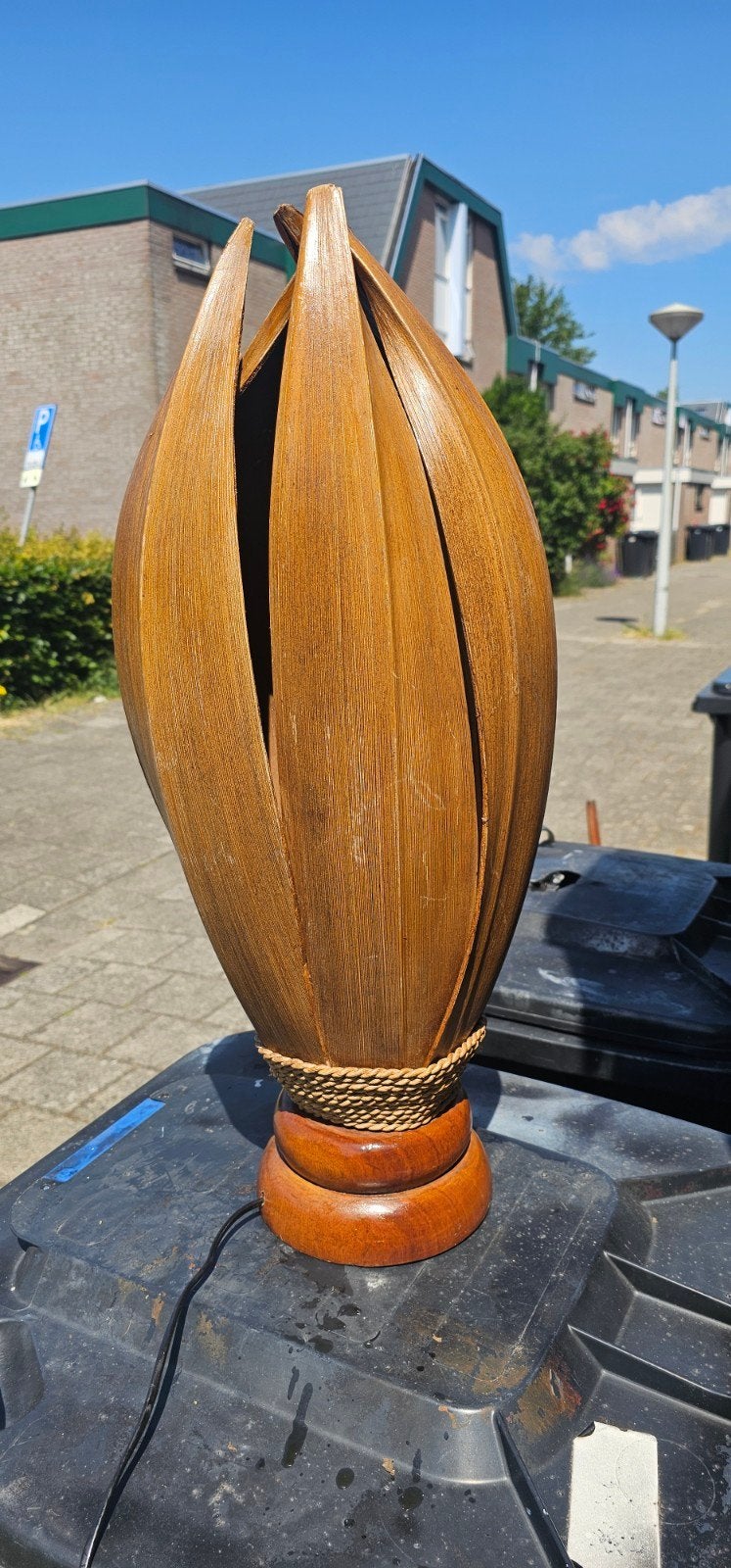 Vintage tafellamp
Bananenblad, Ophalen, Gebruikt, Vintage, 50 tot 75 cm