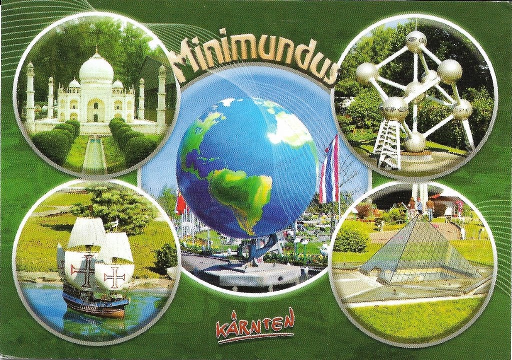 Ansichtkaart  	Klagenfurt (Oostenrijk)	Minimundus, Verzamelen, Verzenden, 1980 tot heden, Gelopen, Oostenrijk
