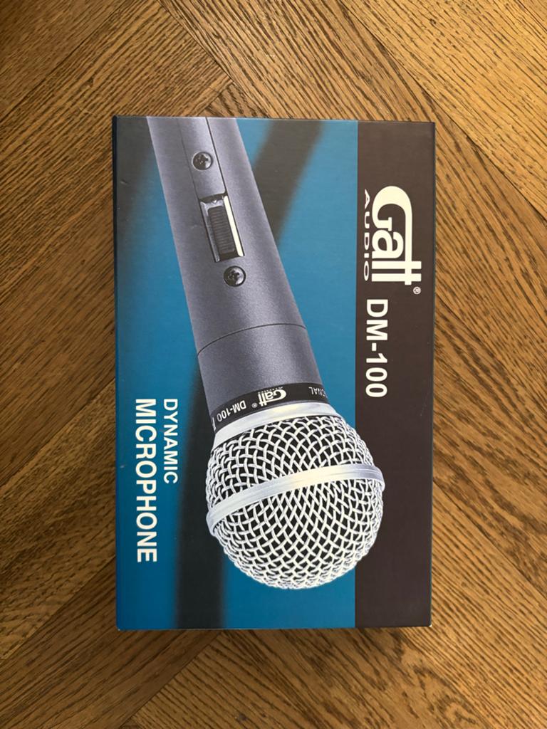 Gatt DM-100 Microfoon met standaard en kabel, Muziek en Instrumenten, Microfoons, Zo goed als nieuw, Zangmicrofoon, Ophalen of Verzenden