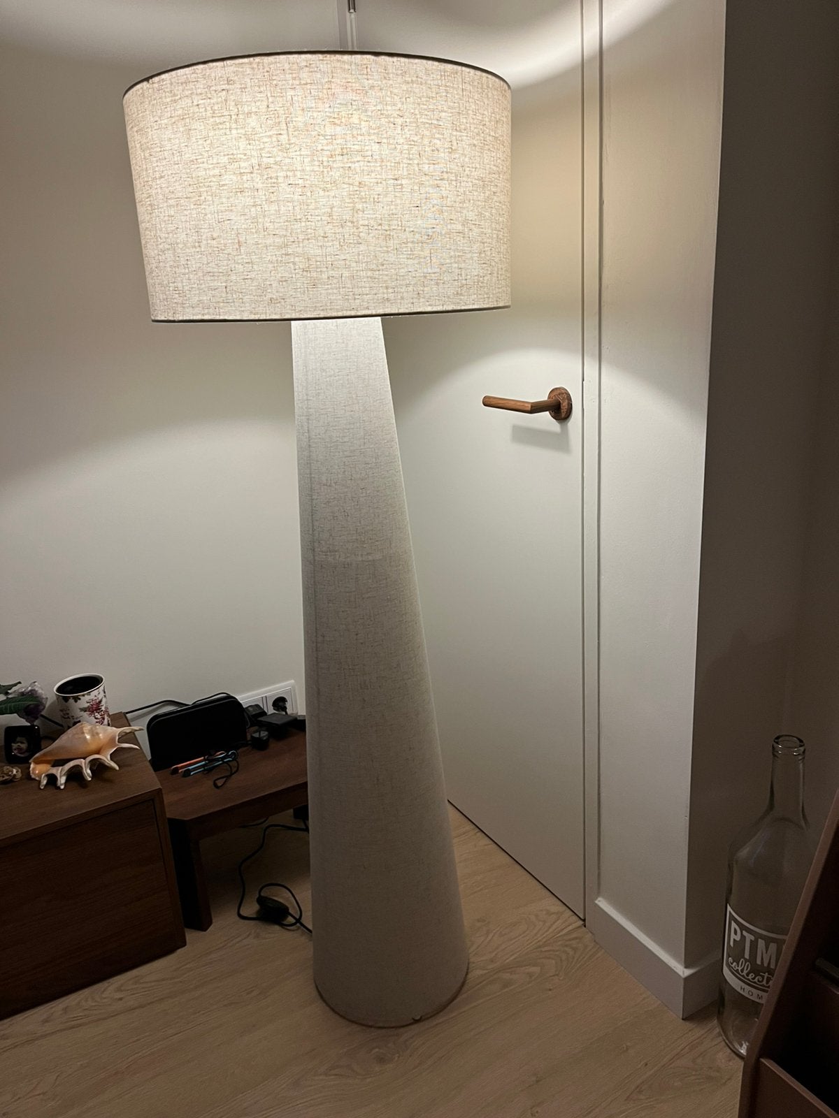 Japandi staande lamp, Huis en Inrichting, Ophalen, Overige fittingen, Zo goed als nieuw, 150 tot 200 cm