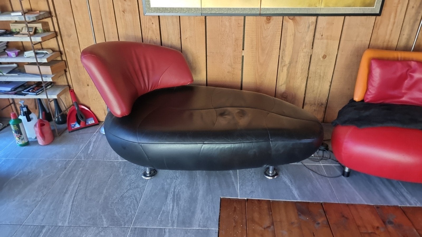 leolux Kikko relax fauteuil, Huis en Inrichting, Fauteuils, Gebruikt, Ophalen of Verzenden, 50 tot 75 cm, Leer