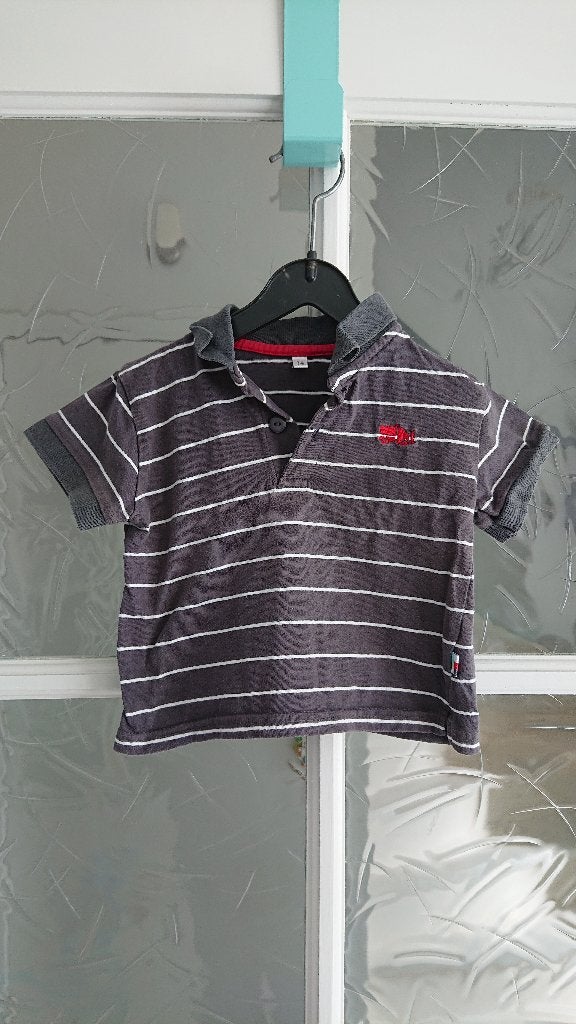 Gestreept shirt polo - maat 74, Ophalen of Verzenden, Gebruikt, Jongetje, Shirtje of Longsleeve