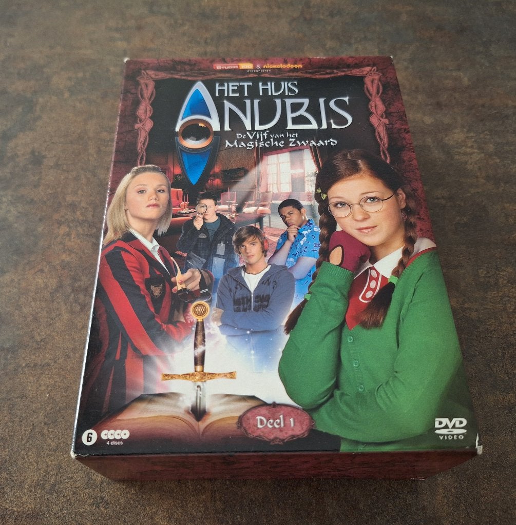 Het huis Anubis De vijf deel 1 dvd Box afl.1 t/m 50, Avontuur, Verzenden, Alle leeftijden, Nederlands