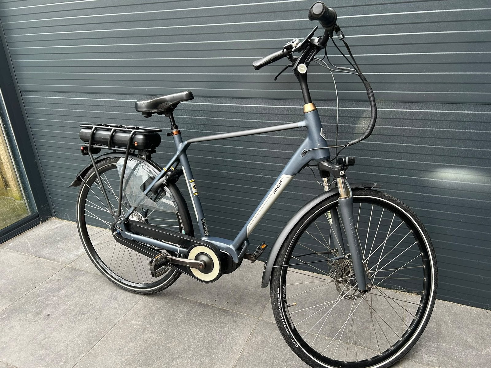 Elektrische fiets Amslod Hilston LRX 600 middenmotor 7 speed, Ophalen, Gebruikt, Overige merken