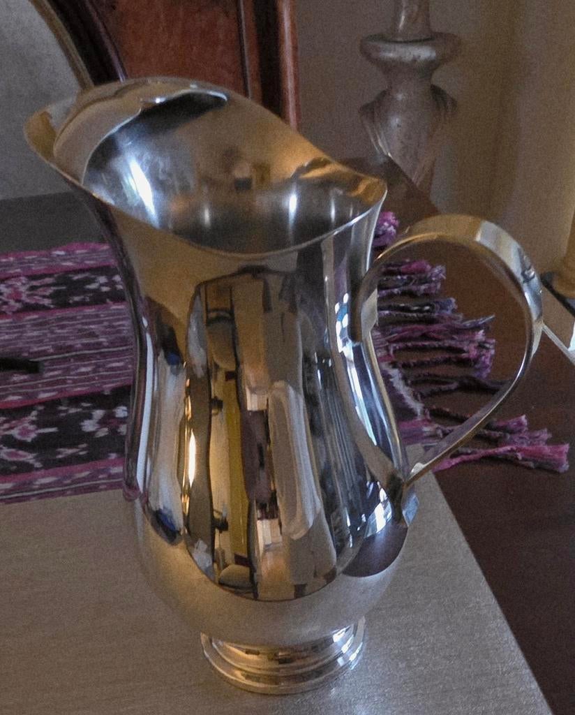Christofle Verzilverd Waterkan, Antiek en Kunst, Antiek | Goud en Zilver, Ophalen of Verzenden