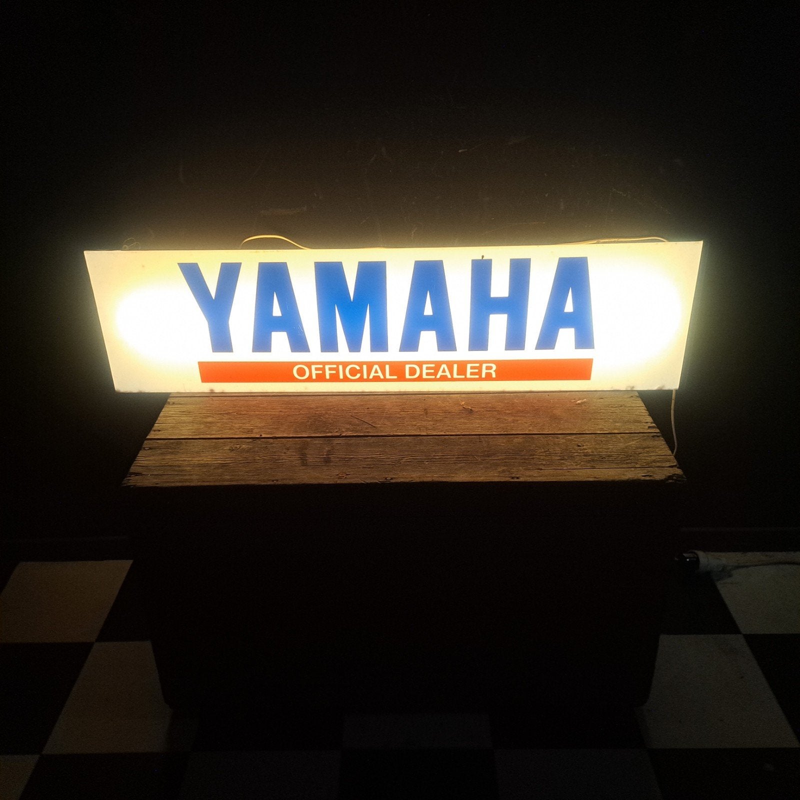 Yamaha lichtbak Dealerbord, Ophalen, Gebruikt, Lichtbak of (neon) lamp