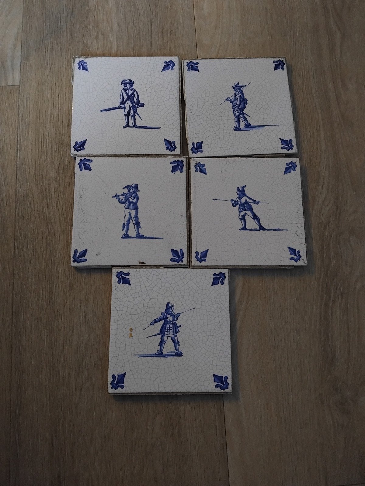 Tegels met afbeeldingen van krijgers, Doe-het-zelf en Verbouw, Tegels, Gebruikt, Ophalen of Verzenden, Minder dan 20 cm, Minder dan 5 m²