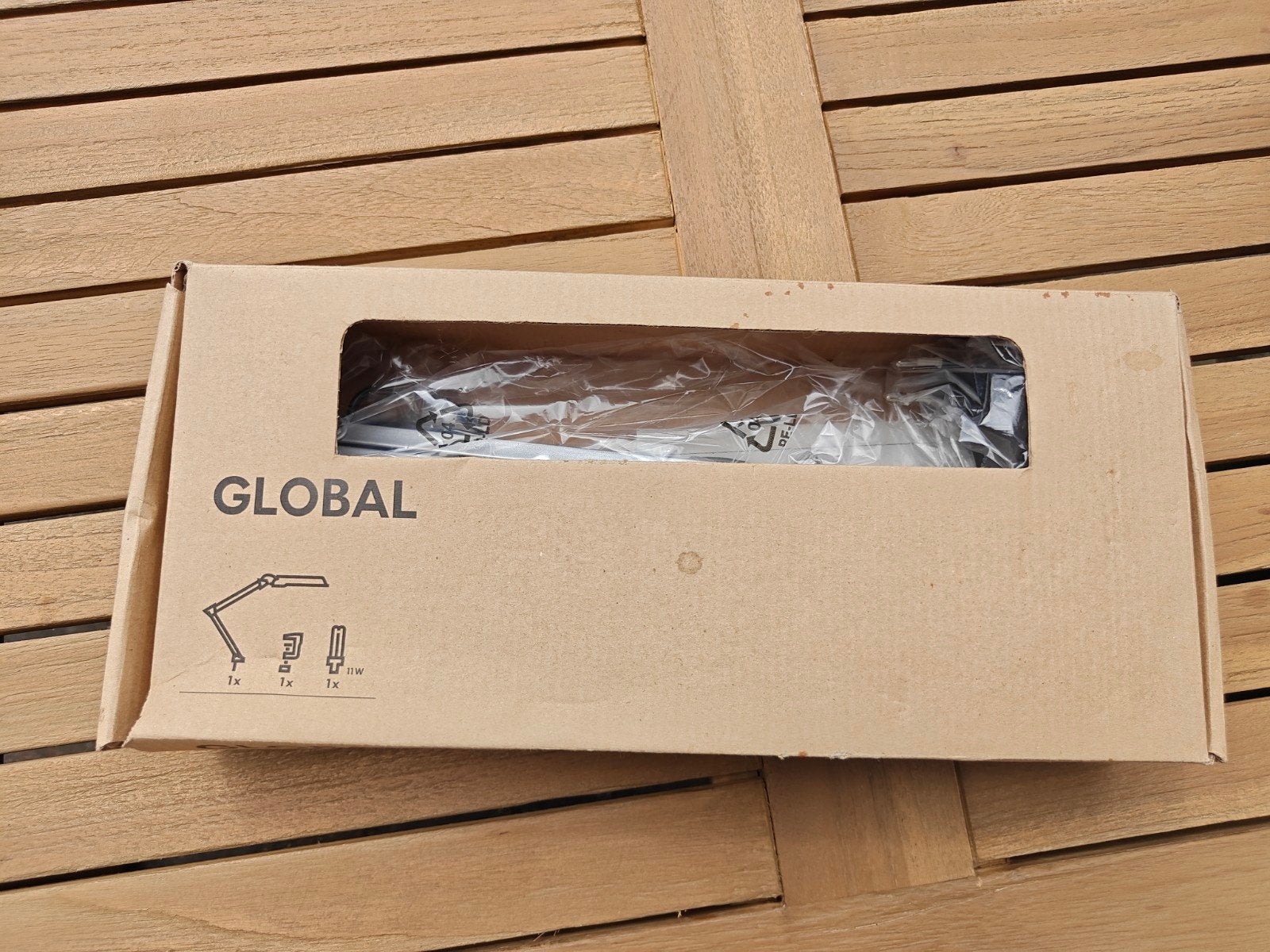 IKEA GLOBAL LED bureaulamp met klem, nieuw in doos, Ophalen, Nieuw, Minder dan 50 cm
